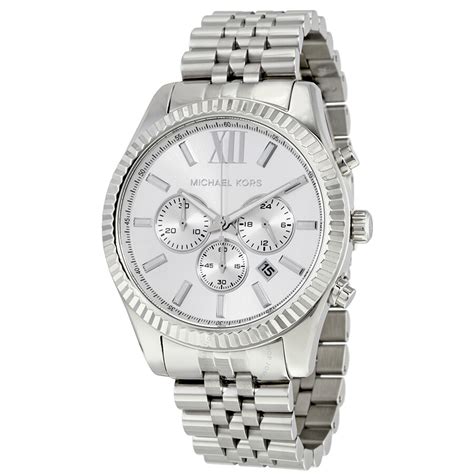 michael kors diamond silver watches|Michael Kors chronograph.